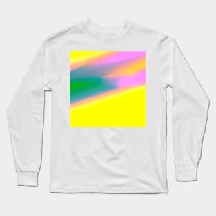 yellow pink green blue texture design Long Sleeve T-Shirt